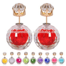 Clear crystal ball elegant earring top new for girls